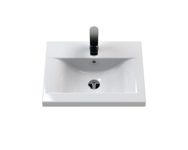 Hudson Reed 500mm Wall Hung 2 Door Vanity & Basin 1