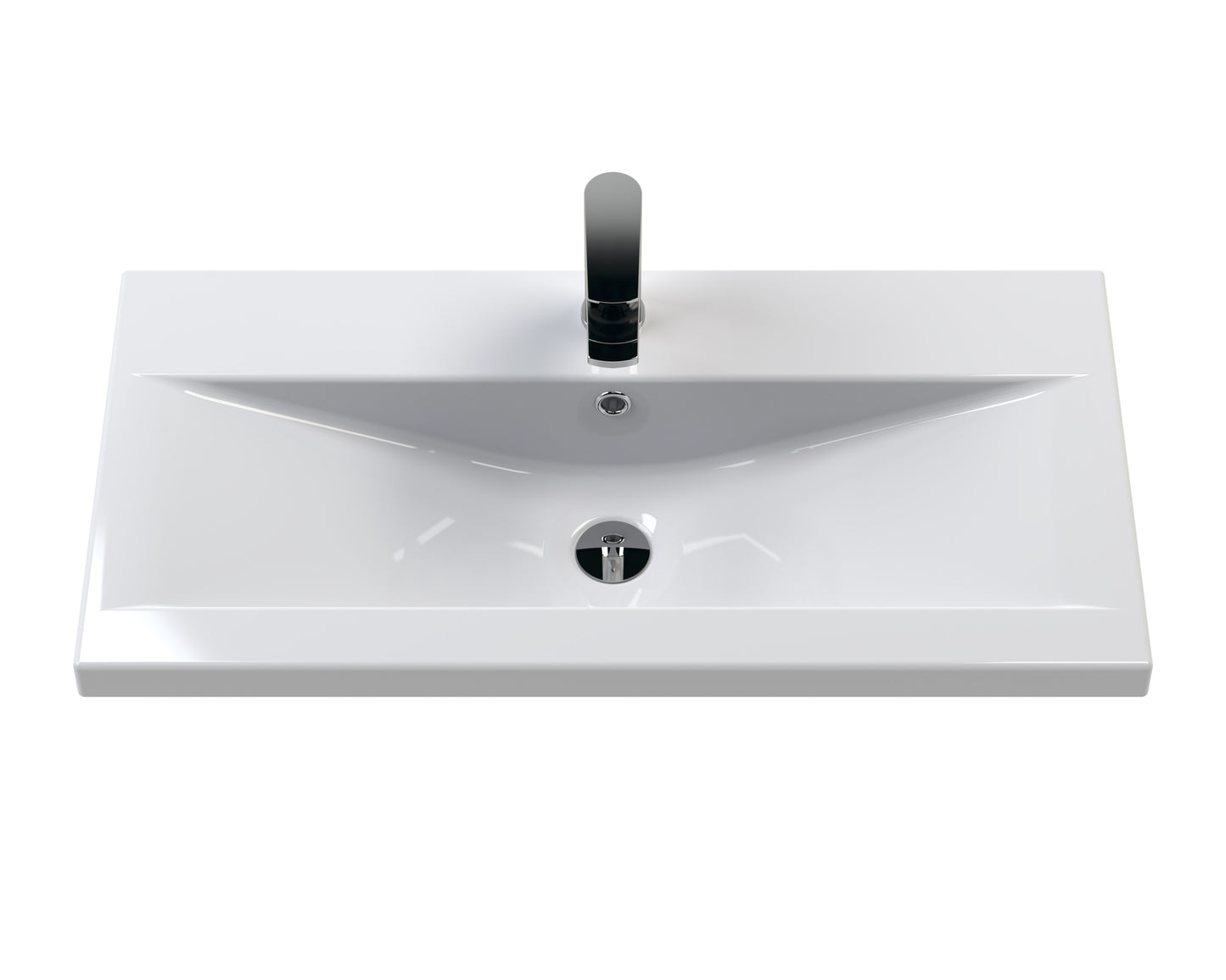 Hudson Reed 800mm Wall Hung 1 Drawer Vanity & Basin 1