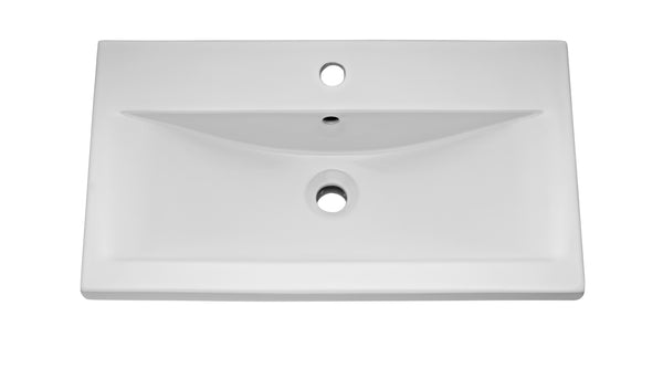 NUIE 800mm Floor Standing Cabinet & Mid-Edge Basin