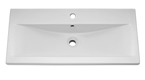 NUIE 1000mm Floor Standing Cabinet & Mid-Edge Basin