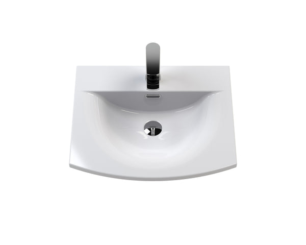 Hudson Reed 500mm Wall Hung 2-Door Vanity & Basin 4