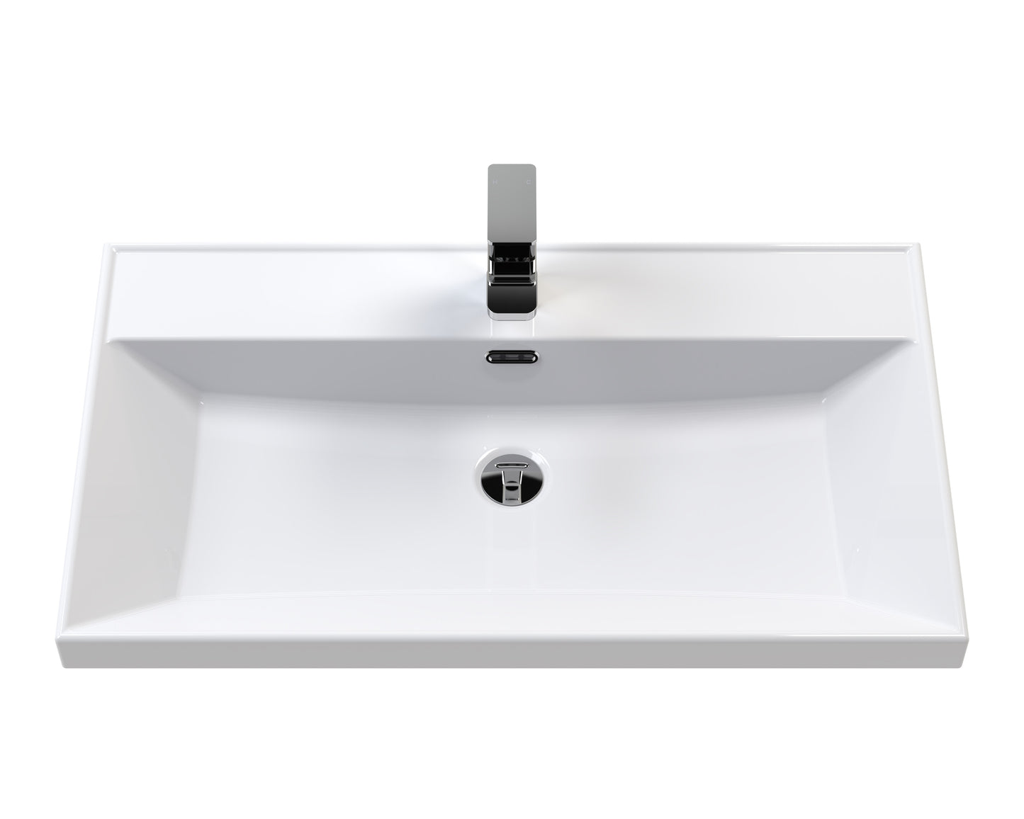 Hudson Reed 800mm Wall Hung Single Drawer Vanity with Basin - 1 Tap Hole