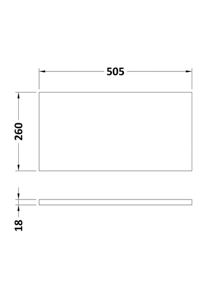 Hudson Reed 500 WC Unit Top 505x260