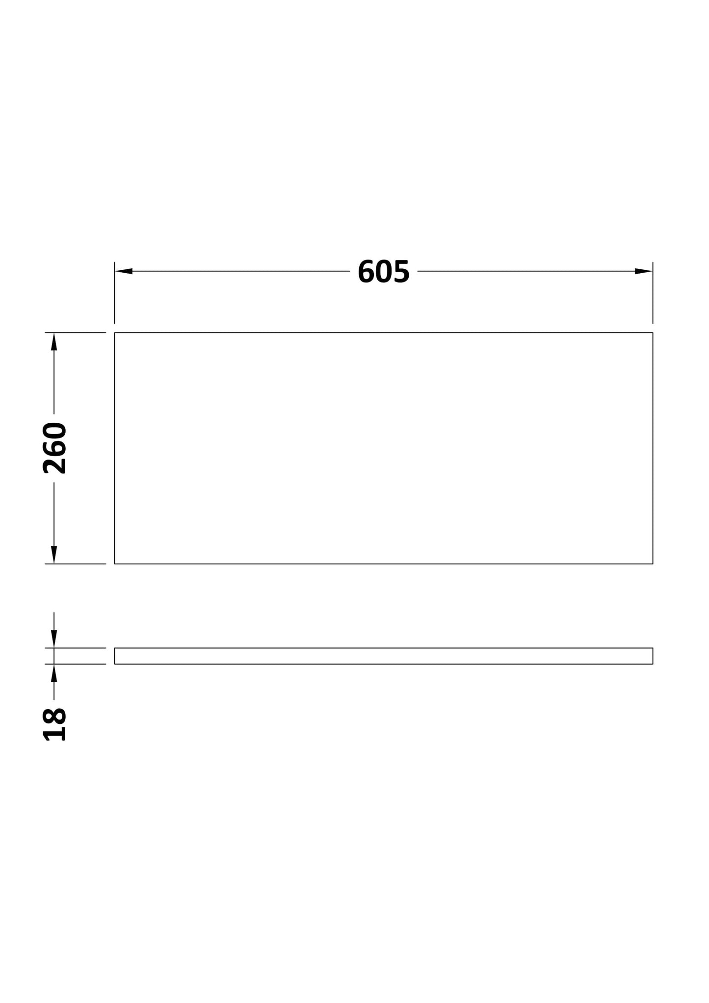 Hudson Reed 600 WC Unit Top 605x260
