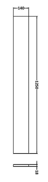 Hudson Reed 1250mm Plinth