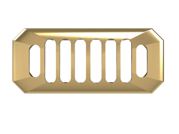 NUIE Carlton Brushed Brass Overflow Cover