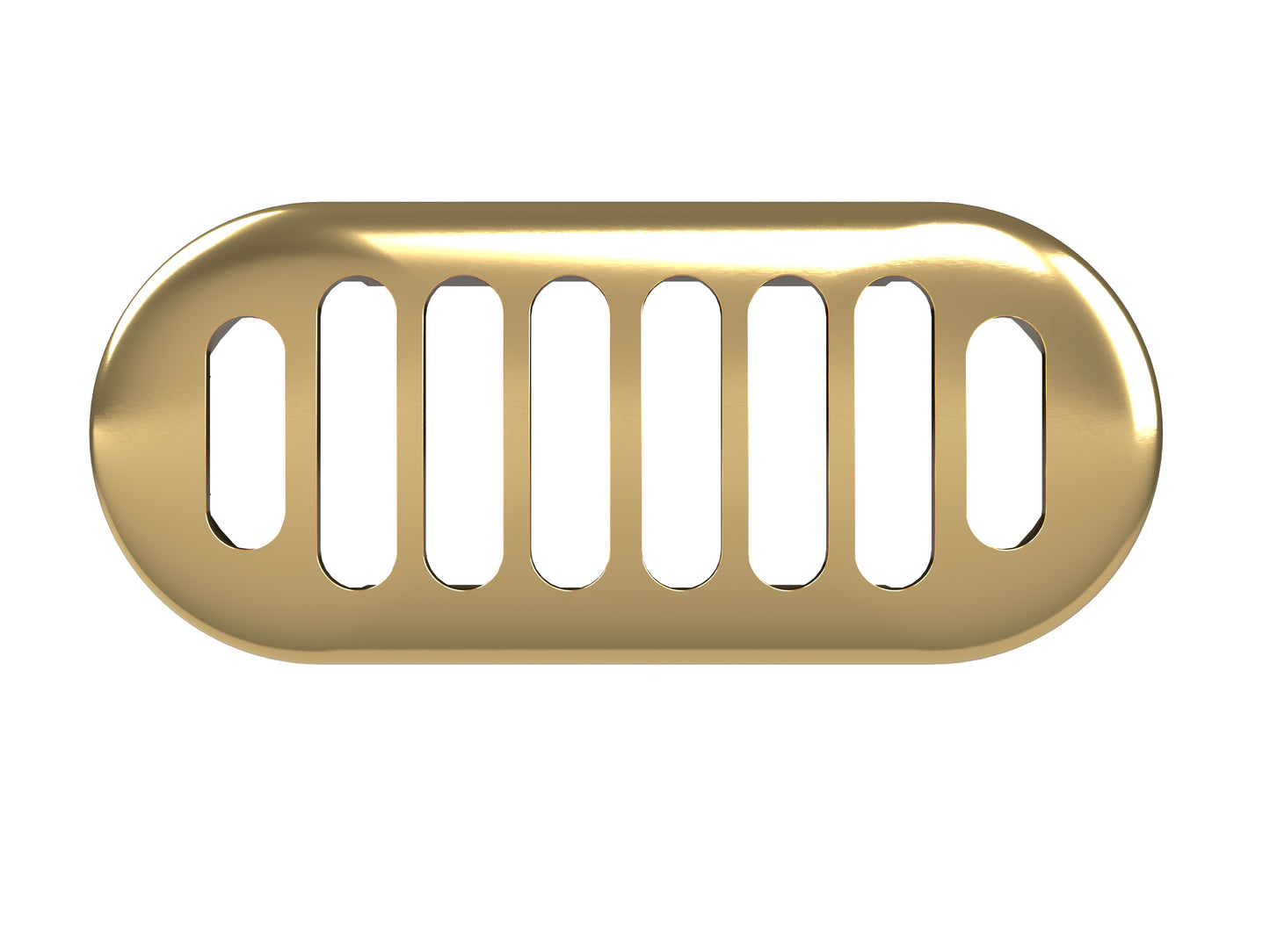 Hudson Reed Chancery Brushed Brass Overflow Cover