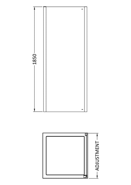 Hudson Reed Pacific 1000mm Side Panel