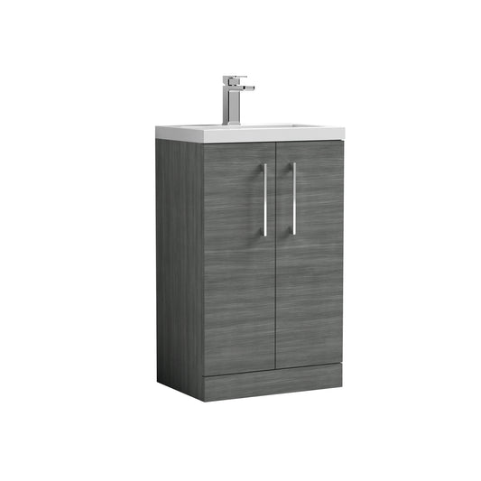 NUIE 500mm Floor Standing 2 Door Vanity & Polymarble Basin