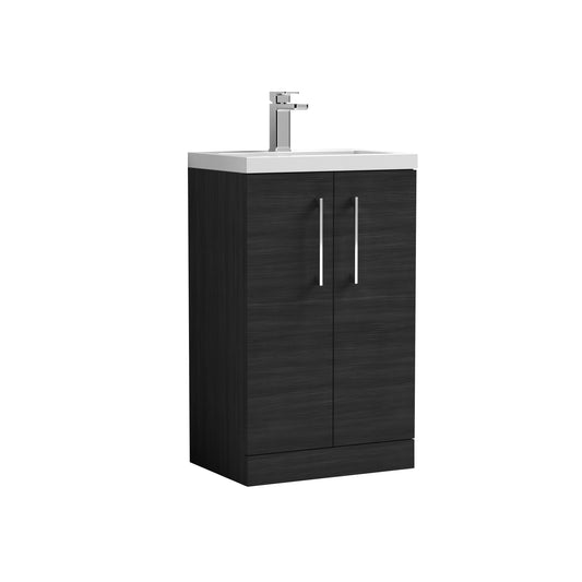 NUIE 500mm Floor Standing 2 Door Vanity & Polymarble Basin