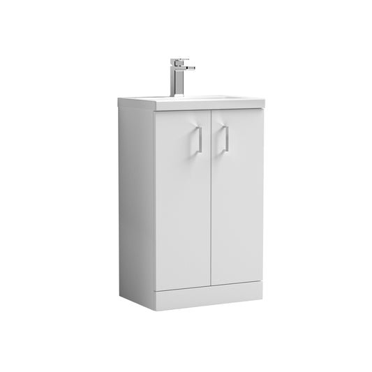 NUIE 500mm Floor Standing 2-Door Vanity & Ceramic Basin