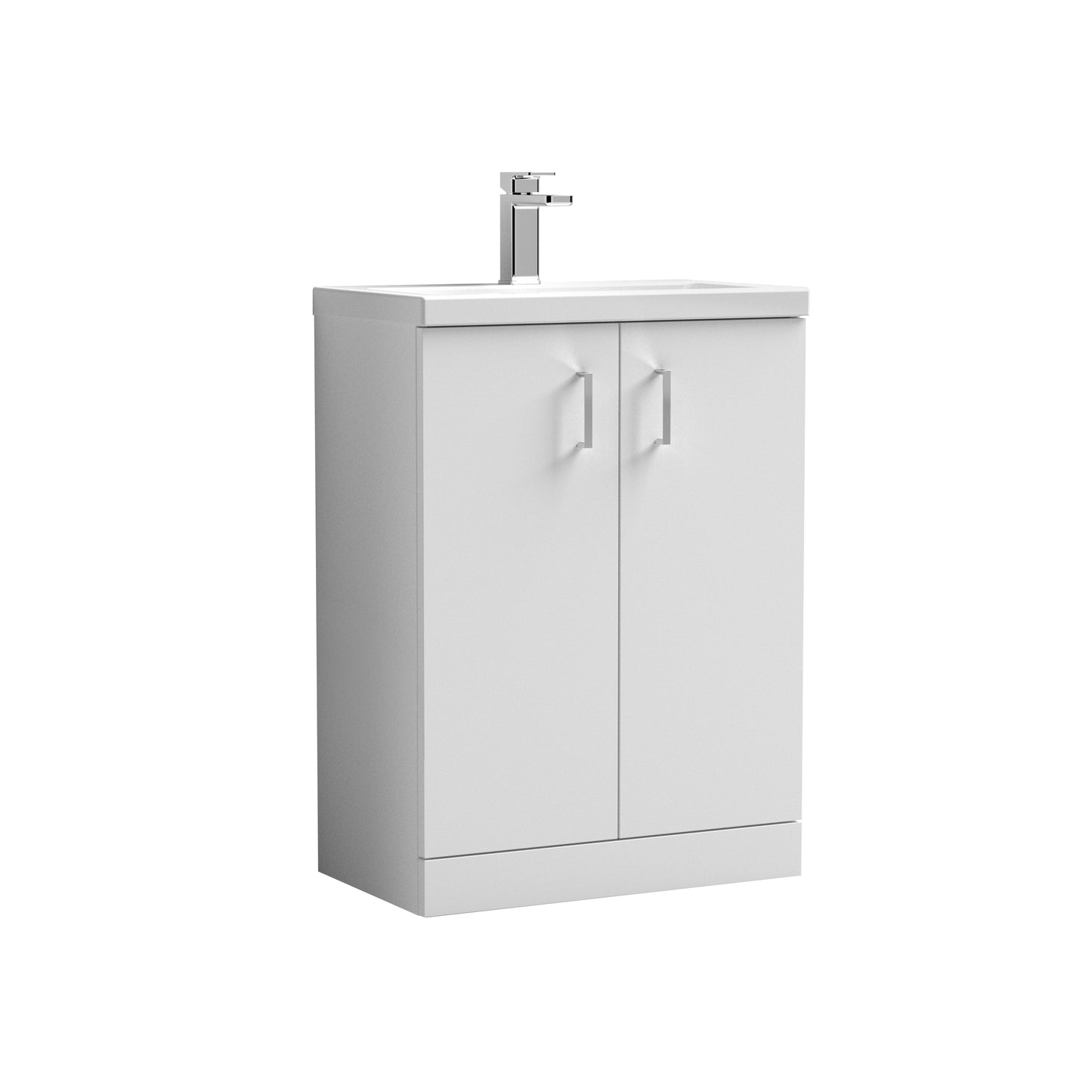 NUIE 600mm Floor Standing 2-Door Vanity & Ceramic Basin