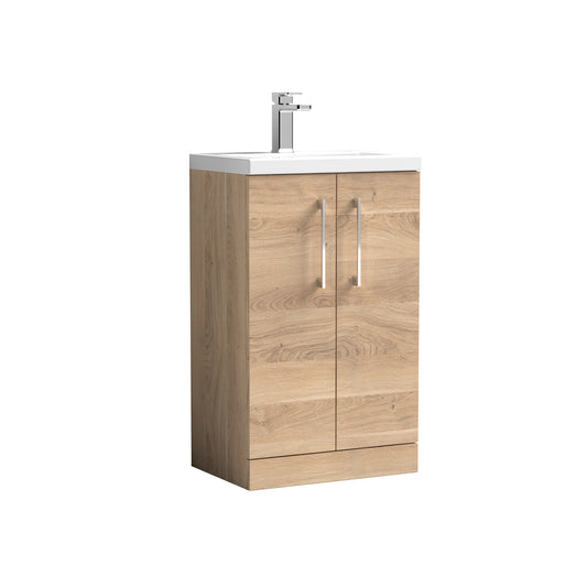NUIE 500mm Floor Standing 2-Door Vanity & Ceramic Basin