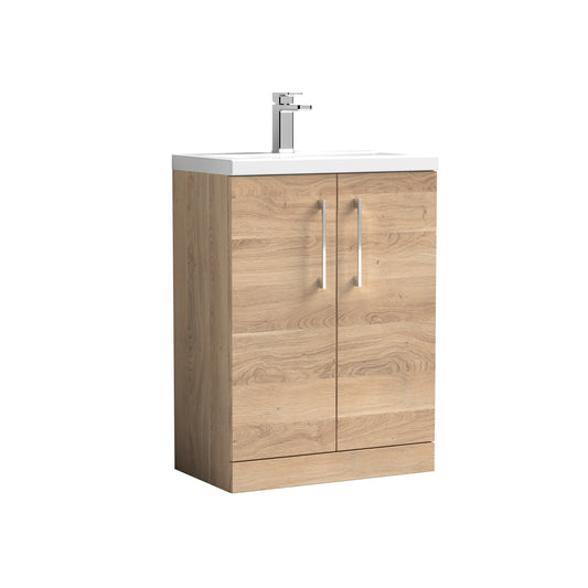 NUIE 600mm Floor Standing 2-Door Vanity & Ceramic Basin