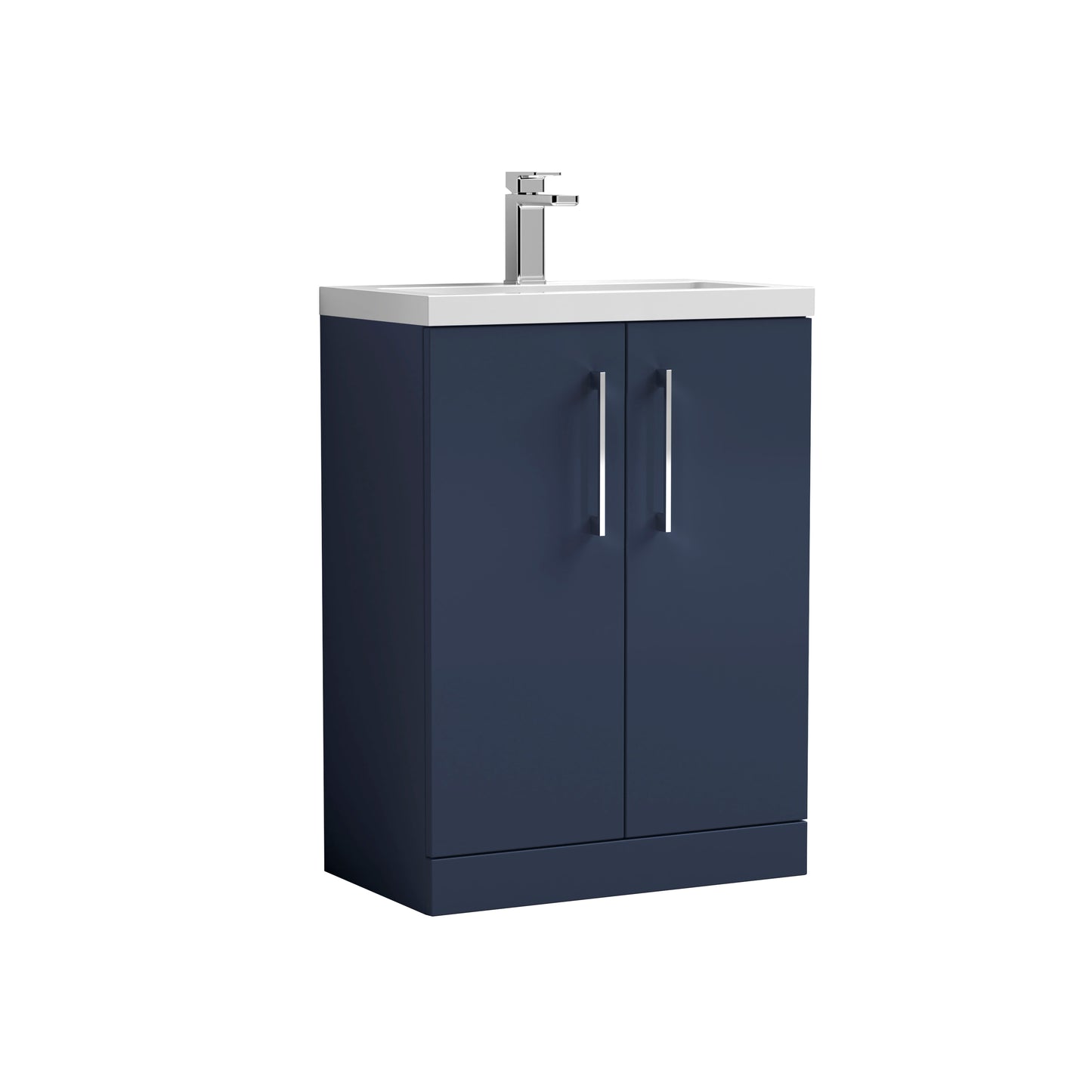 NUIE 600mm Floor Standing 2-Door Vanity & Polymarble Basin