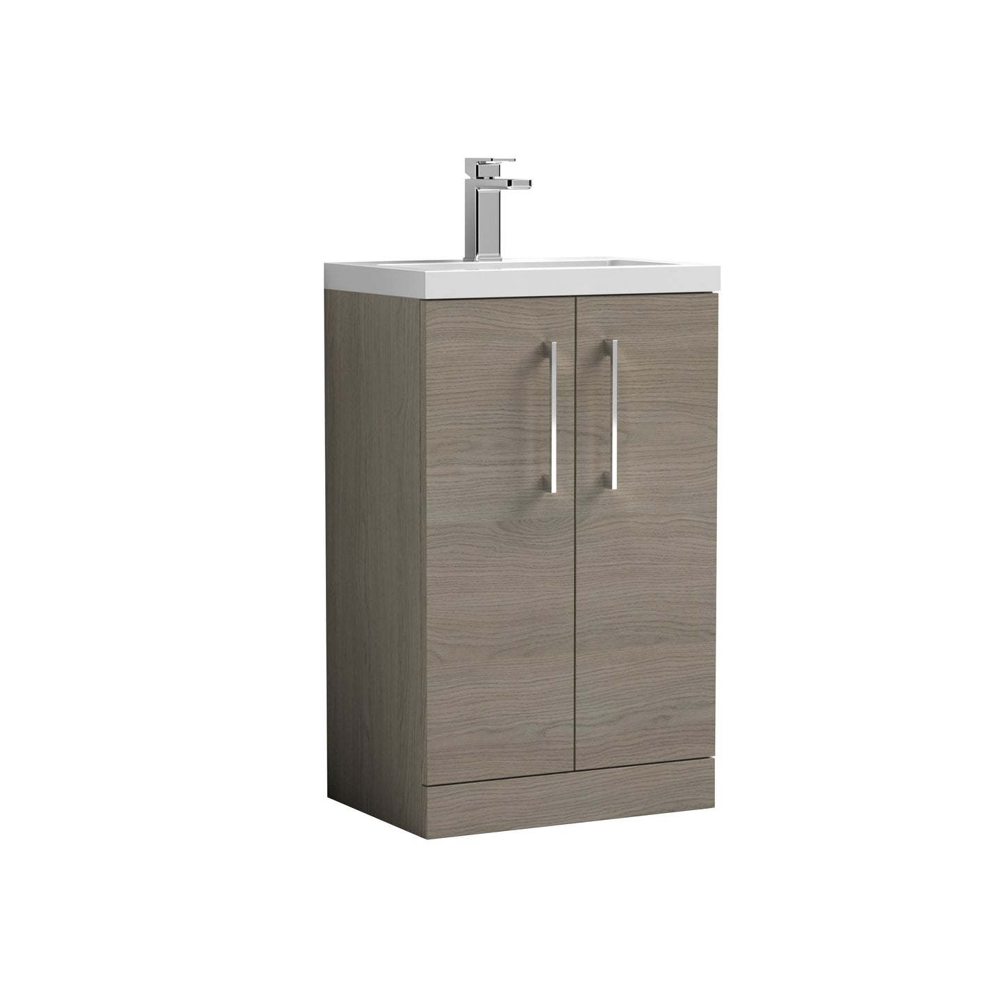 NUIE 500mm Floor Standing 2 Door Vanity & Ceramic Basin
