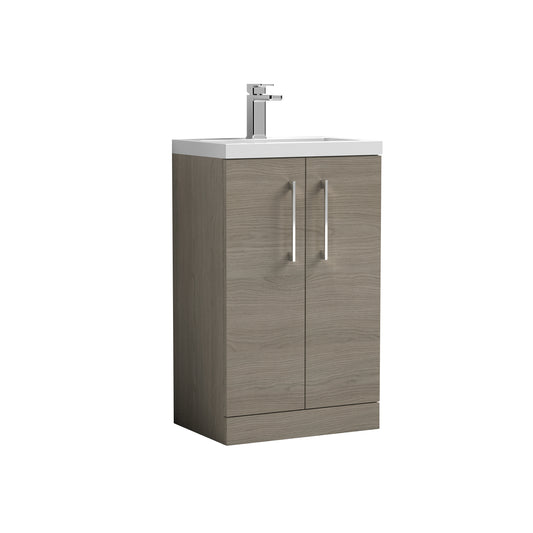 NUIE 500mm Floor Standing 2 Door Vanity & Ceramic Basin