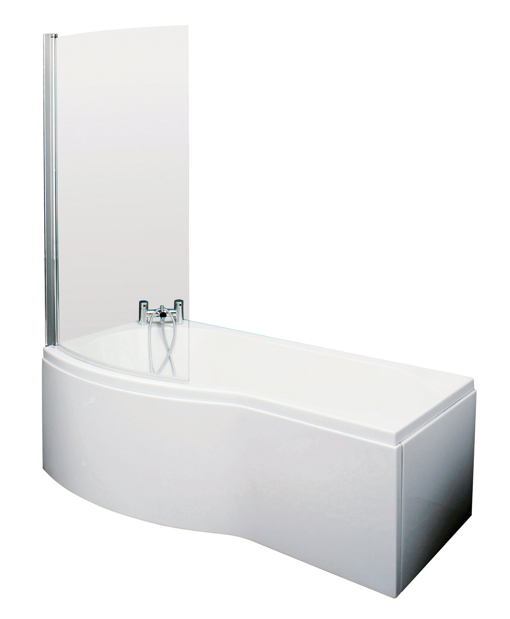 NUIE 1500mm B Shaped Left Hand Bath Set