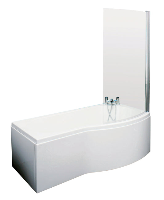 NUIE 1500mm B Shaped Right Hand Bath Set