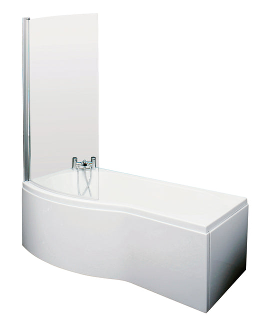 NUIE 1700mm B Shaped Left Hand Bath Set