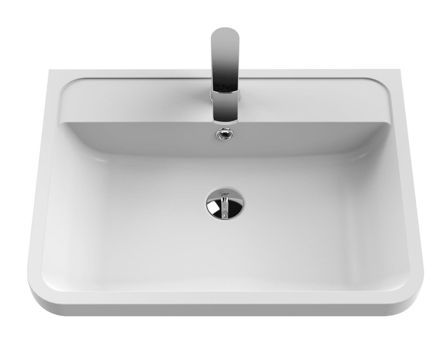 NUIE 800mm Floor Standing 2 Drawer Vanity & Polymarble Basin