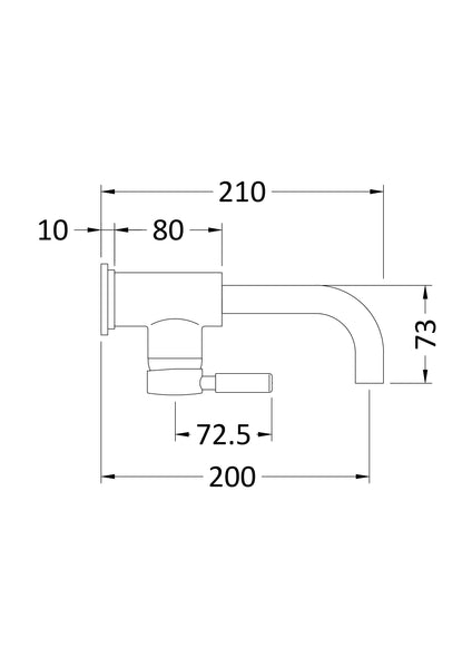 Hudson Reed Wall Mounted Basin Mixer