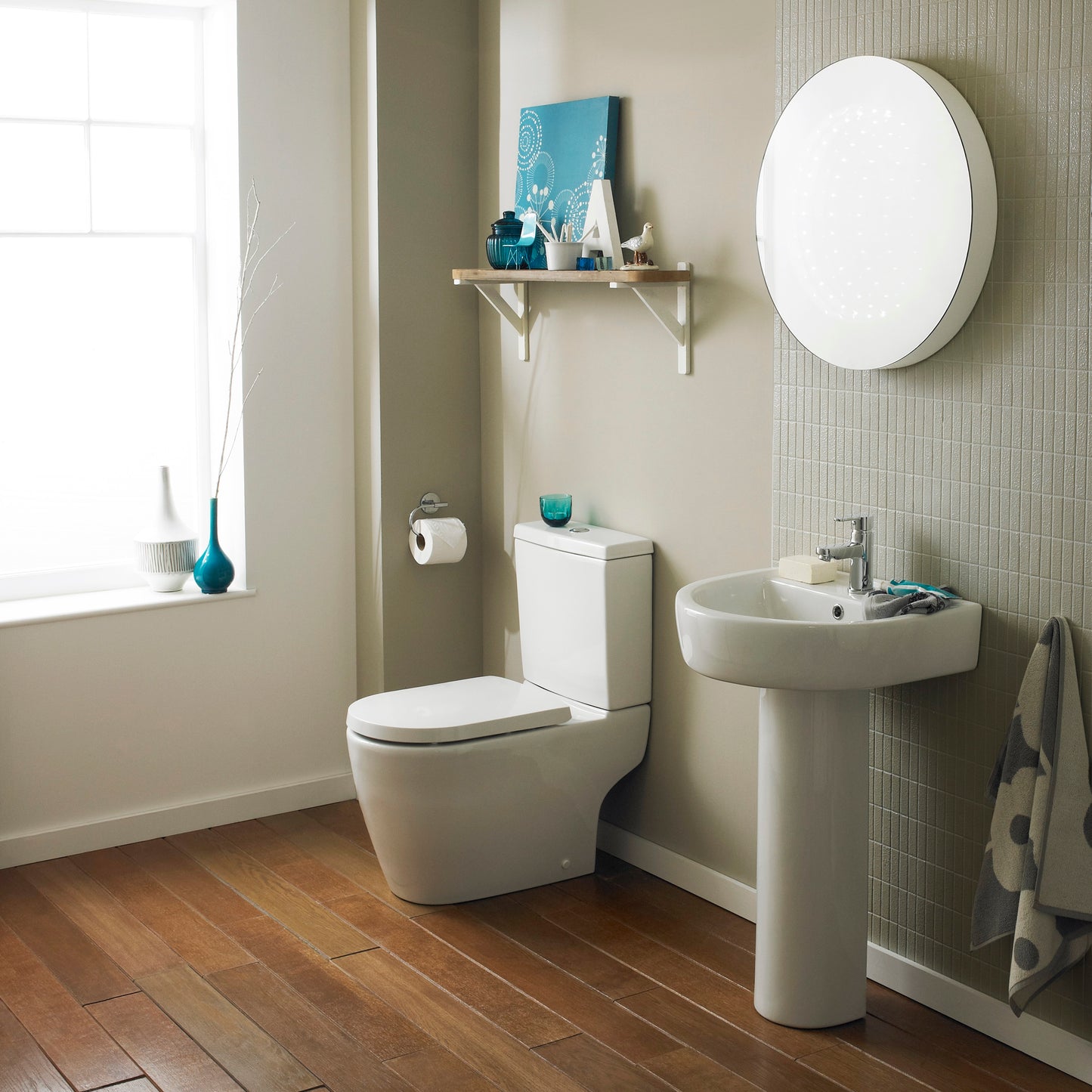 NUIE 520mm Basin & Pedestal