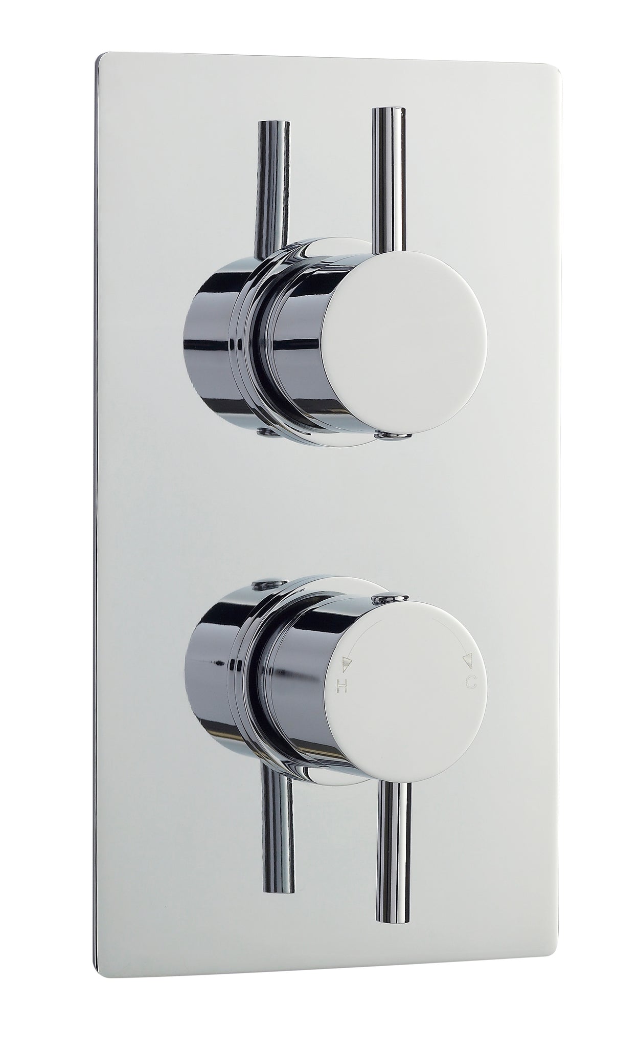 NUIE Twin Thermostatic Shower Valve With Diverter