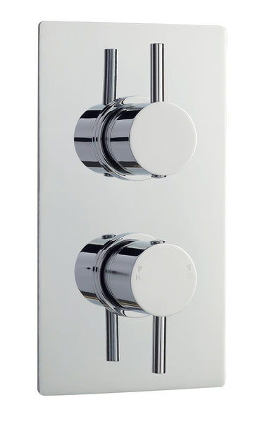 NUIE Twin Thermostatic Shower Valve With Diverter