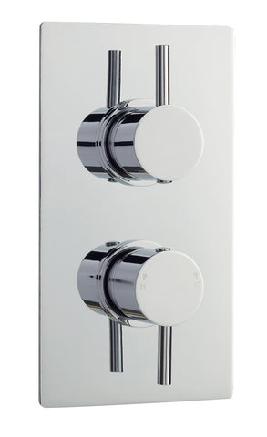 NUIE Twin Thermostatic Shower Valve With Diverter