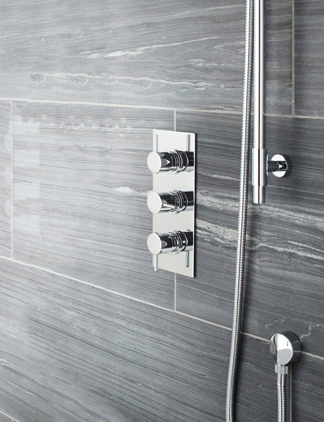 NUIE Triple Thermostatic Shower Valve With Diverter