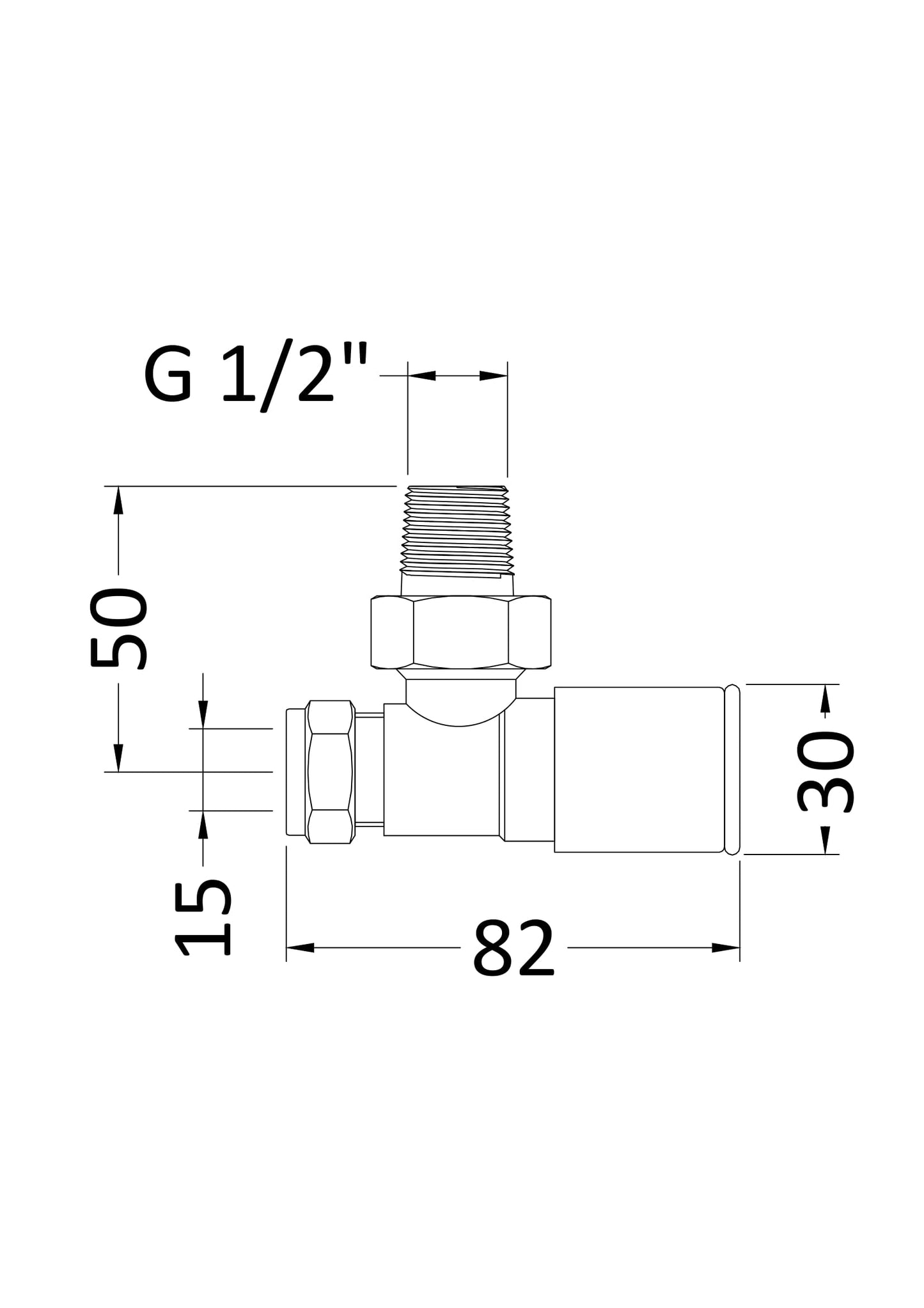 NUIE Straight Radiator Valve Pack (Pairs)