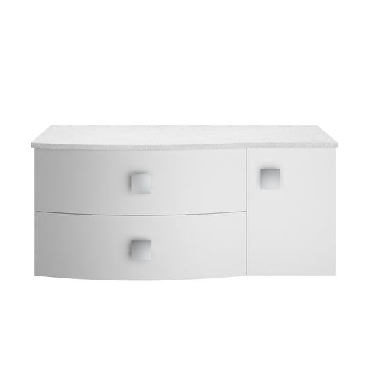 Hudson Reed 1000mm Left Hand Cabinet With Marble Top