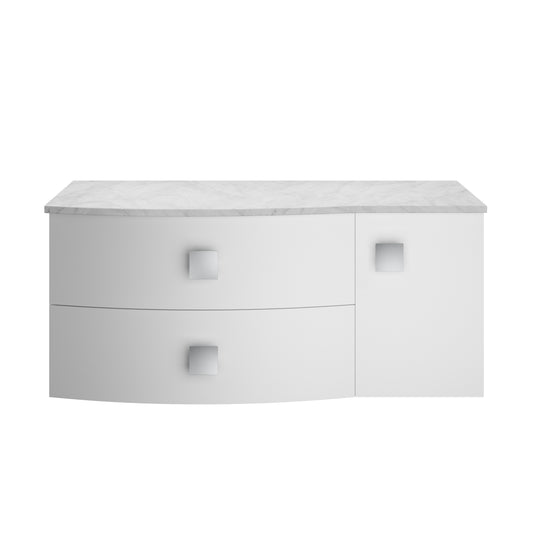 Hudson Reed 1000mm Left Hand Cabinet With Marble Top