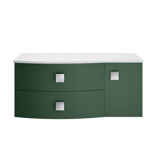 Hudson Reed 1000mm Left Hand Cabinet With Marble Top