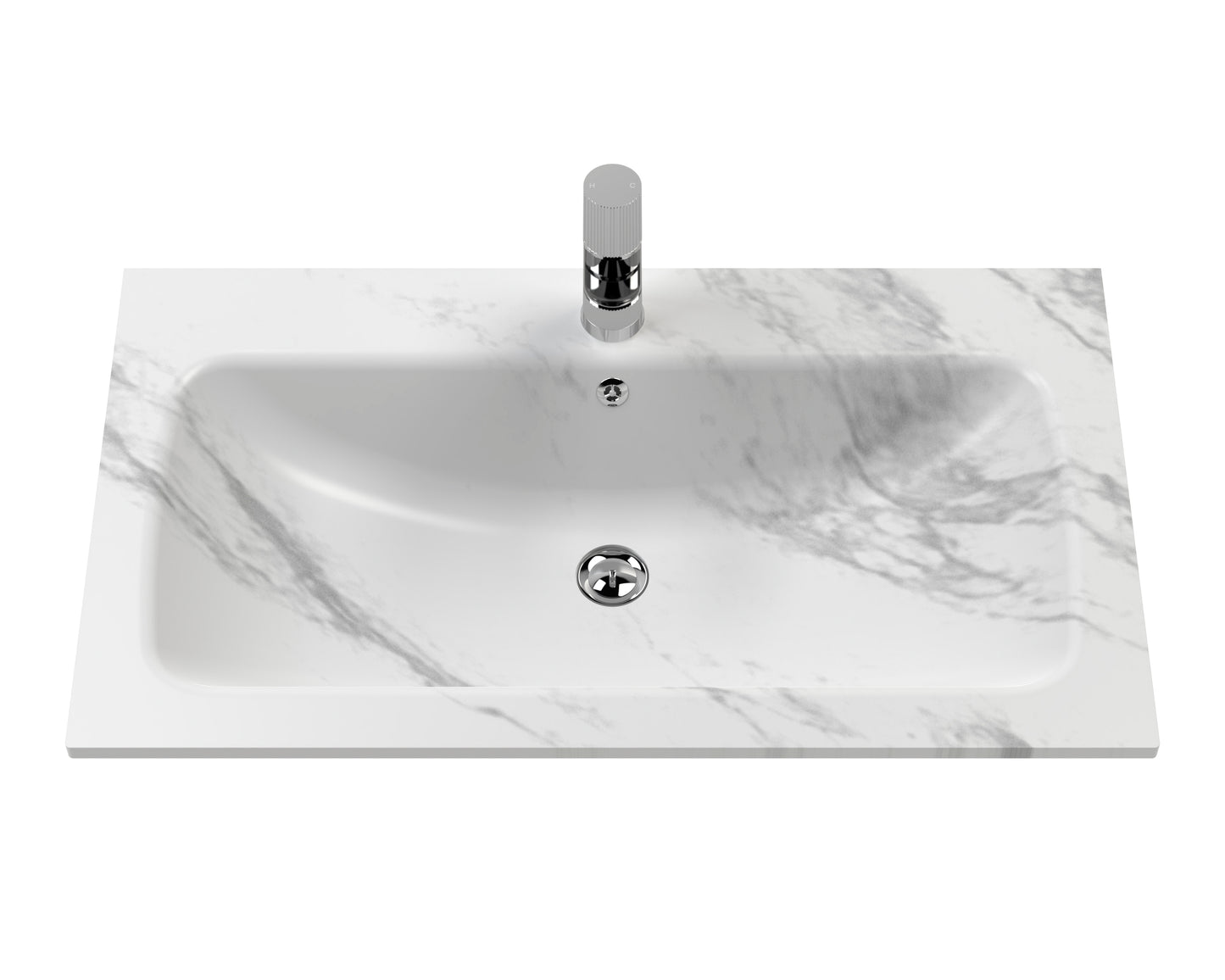 Hudson Reed 800mm Floor Standing Drawer & Stone Basin 1TH