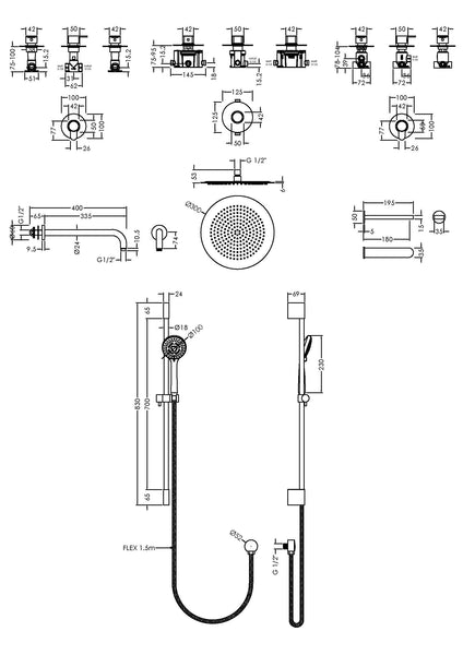 NUIE 3 Outlet Arvan Bundle With Stop Tap & Diverter