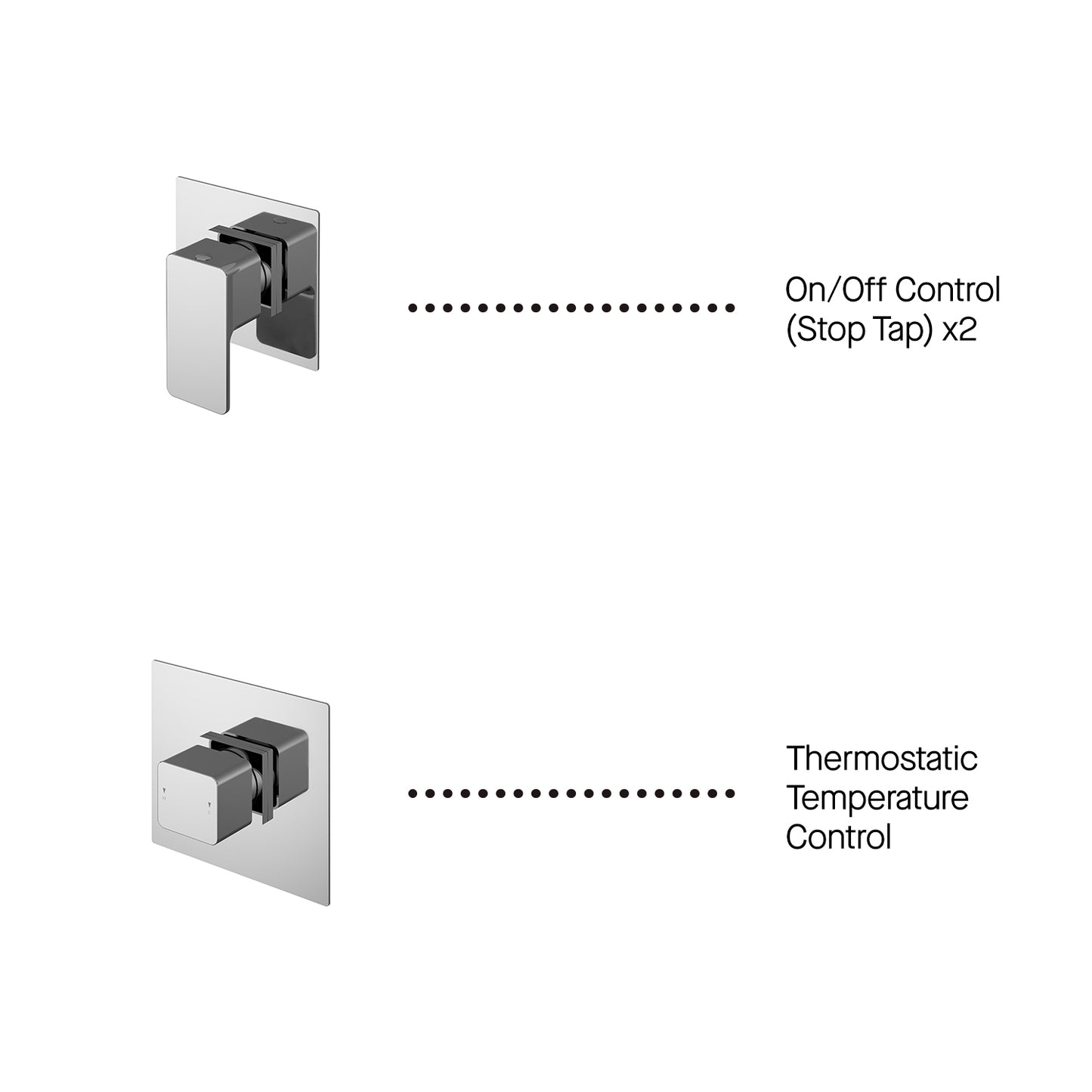 NUIE 2 Outlet Windon Bundle With Stop Taps