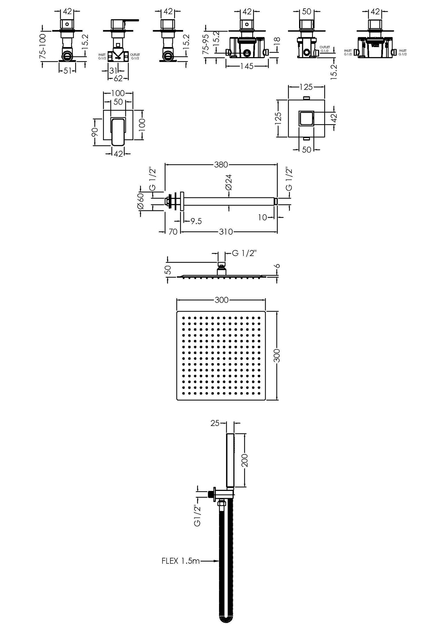 NUIE 2 Outlet Windon Bundle With Stop Taps