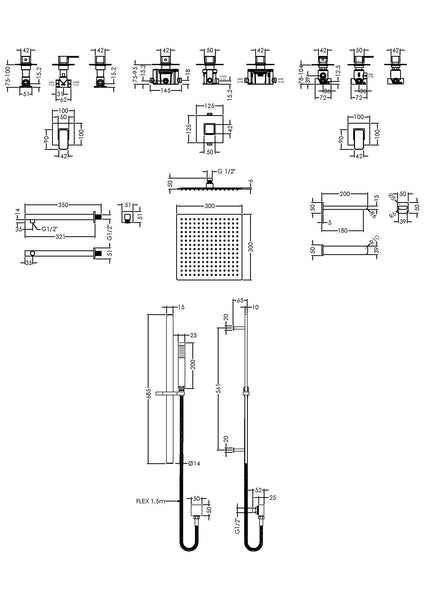 NUIE 3 Outlet Bundle Windon With Stop Tap & Diverter