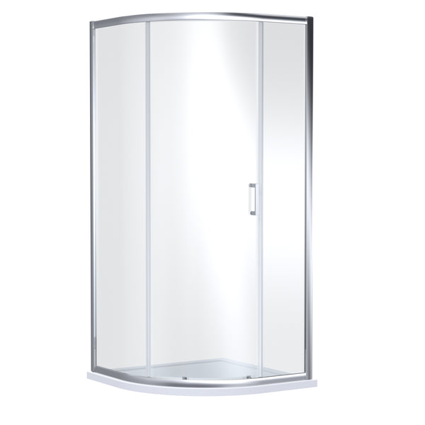 NUIE 1900mm x 900mm Single Entry Quadrant - Chrome
