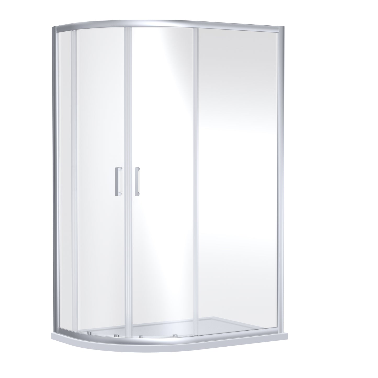 NUIE 1900 x 1000 x 800mm Offset Quandrant Shower Enclosure