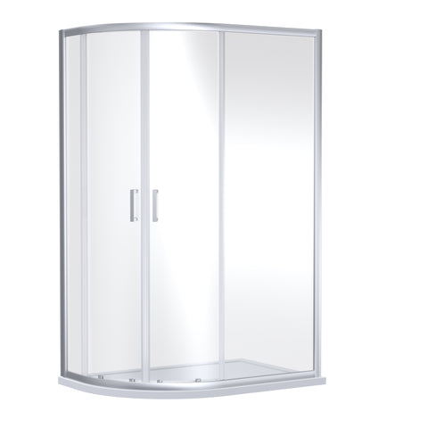 NUIE 1900 x 1200 x 800mm Offset Quandrant Shower Enclosure