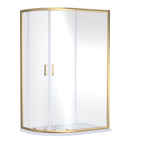 NUIE 1900 x 1200 x 800mm Offset Quandrant Shower Enclosure