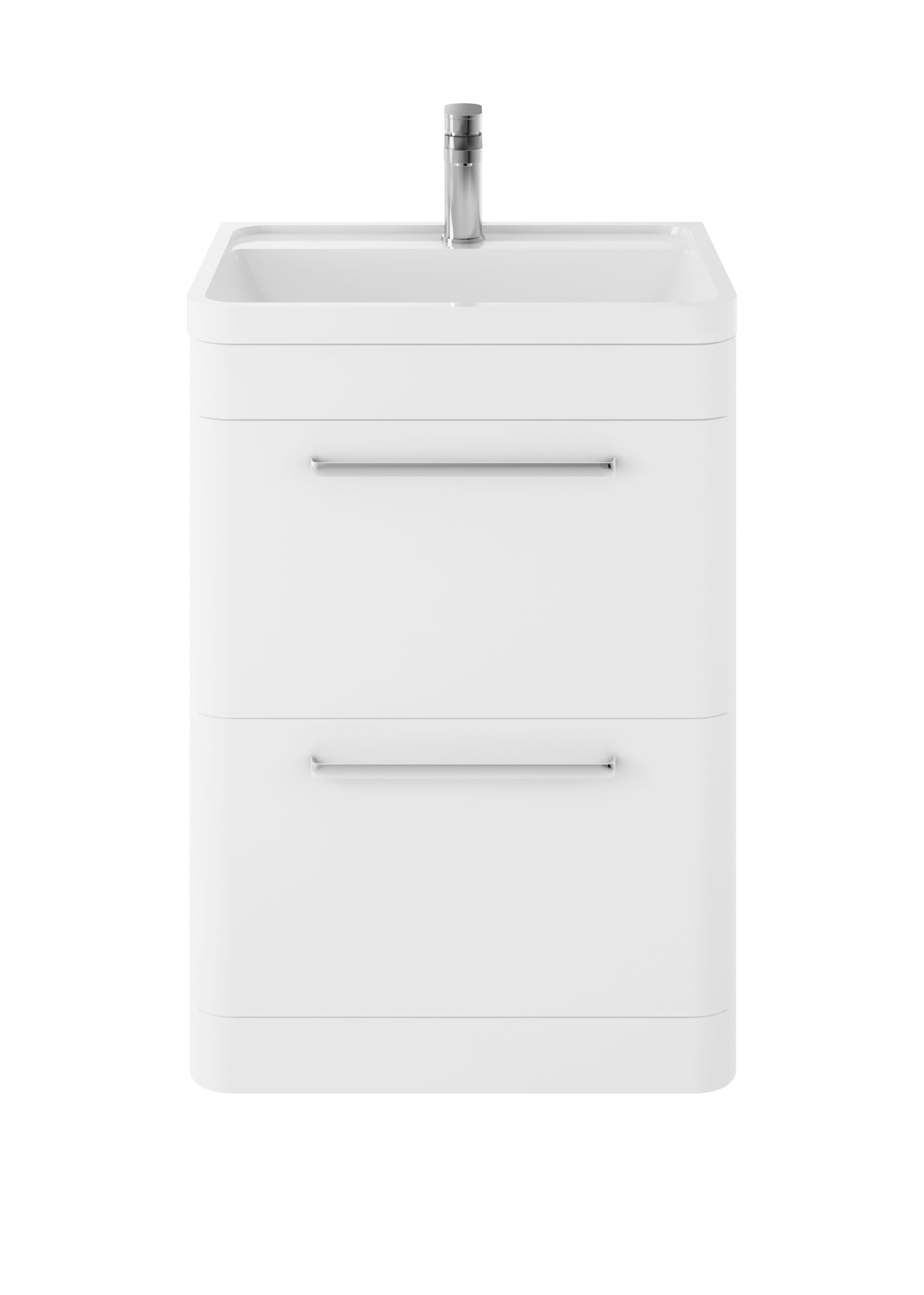 Hudson Reed Floor Standing 600mm Cabinet & Polymarble Basin