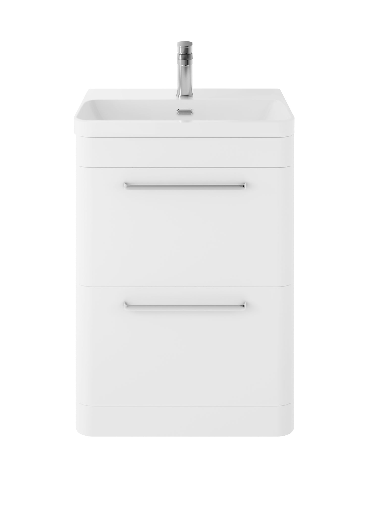 Hudson Reed Floor Standing 600mm Cabinet & Thin Edge Ceramic Basin