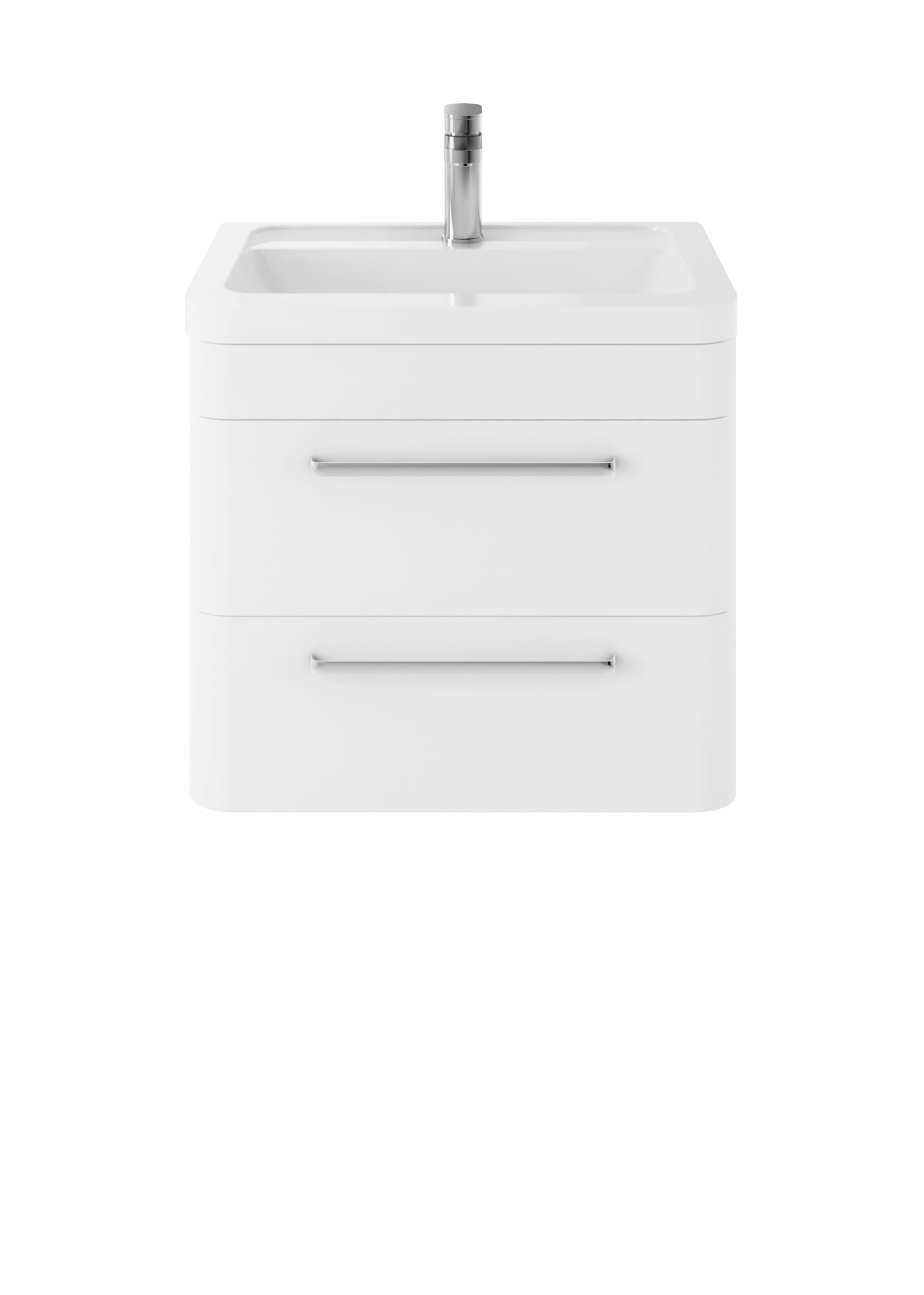 Hudson Reed Wall Hung 600mm Cabinet & Ceramic Basin