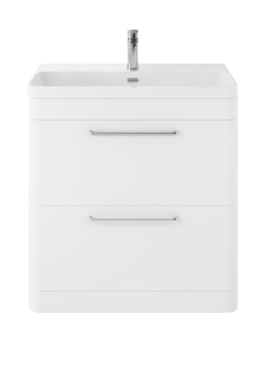 Hudson Reed Floor Standing 800mm Cabinet & Thin Edge Ceramic Basin