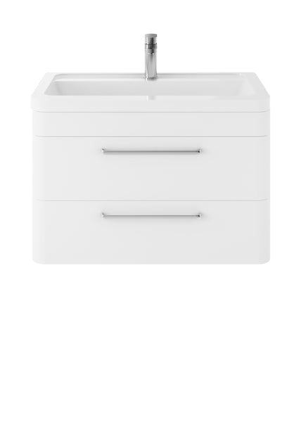 Hudson Reed Wall Hung 800mm Cabinet & Ceramic Basin