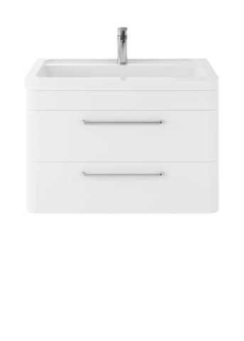 Hudson Reed Wall Hung 800mm Cabinet & Ceramic Basin